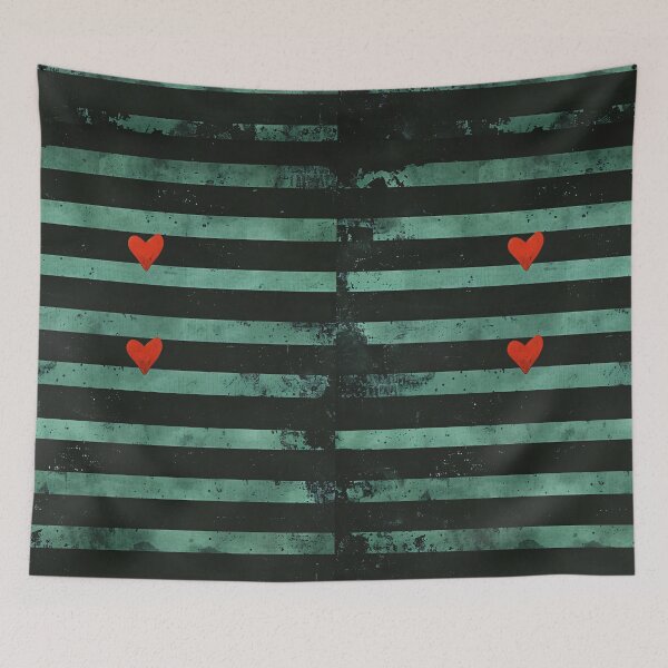 Item preview, Minimalist Heart Stripe Wall Art Neutral Abstract Love Print designed and sold by NarjaShop.