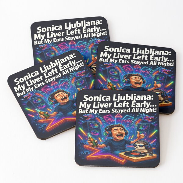 Item preview, Sonica Ljubljana Funny Rave Shirt My Liver Left Early EDM Festival DJ Hedgehog Graphic Tee designed and sold by Sushikidsntod.