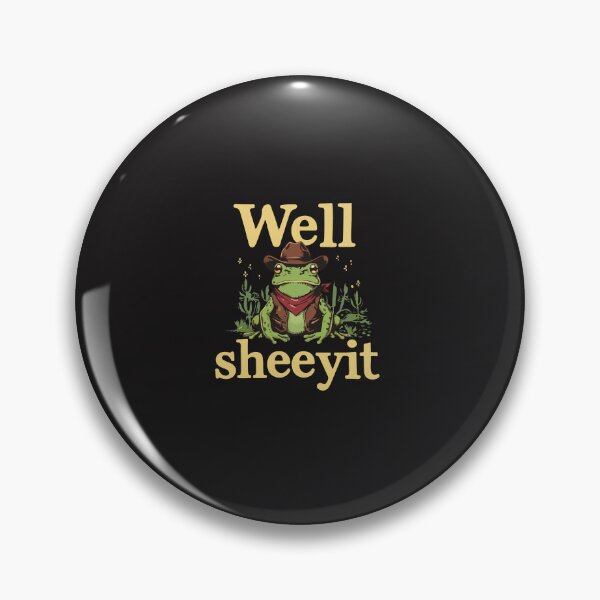 Item preview, Well Sheeyit Funny Cowboy Frog Western Humor Vintage Retro Meme designed and sold by kiralynstration.