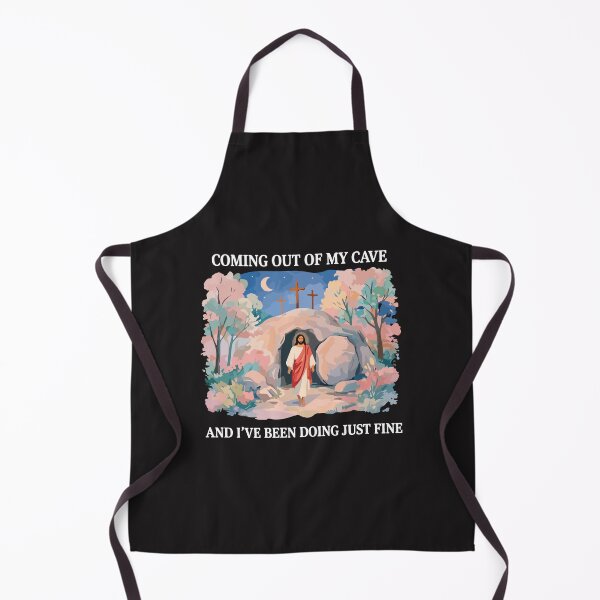 Item preview, Jesus Coming Out Of My Cave Funny Christian Meme Vintage Distressed Humor designed and sold by kiralynstration.