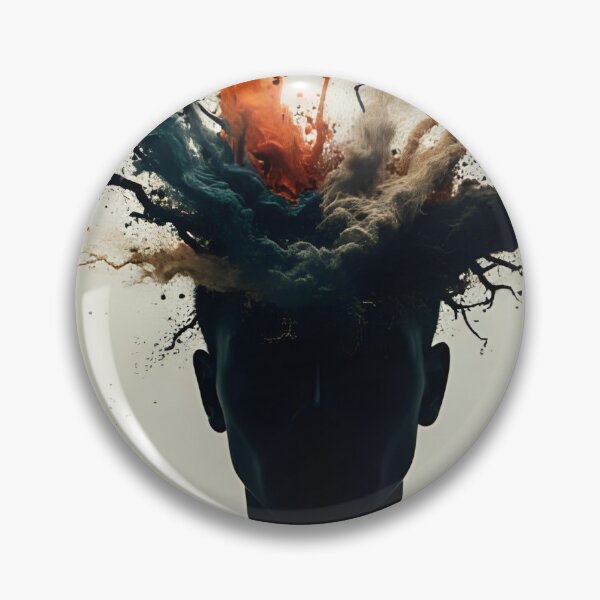 Item preview, man of a thousand ideas, design of a man with colored hair. designed and sold by geekmania48.