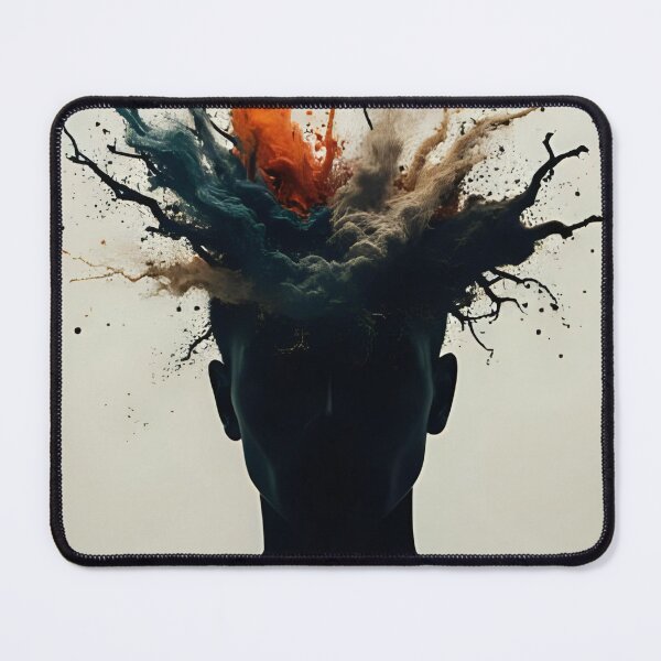 Item preview, man of a thousand ideas, design of a man with colored hair. designed and sold by geekmania48.