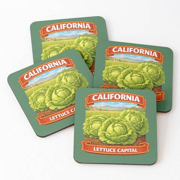 Item preview, Salinas Valley California - Lettuce Capital of the World designed and sold by Myra365Art.