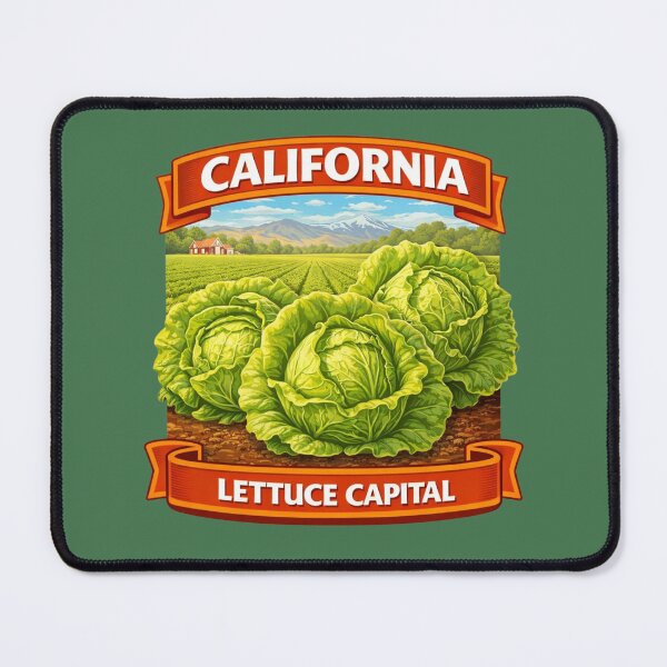 Item preview, Salinas Valley California - Lettuce Capital of the World designed and sold by Myra365Art.