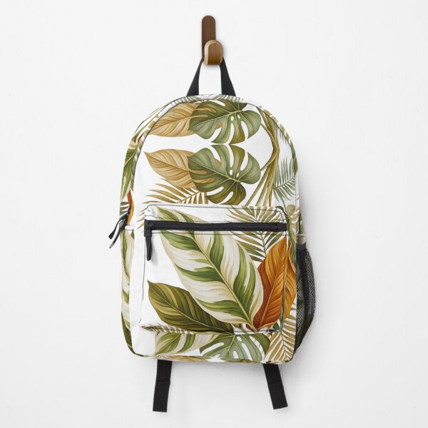 Item preview, green retro floral mid century modern leaves designed and sold by ArtivioShop.