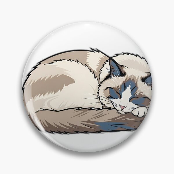 Item preview, Ragdoll Sleepy Supportive Cat designed and sold by pumsquare.