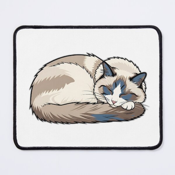 Item preview, Ragdoll Sleepy Supportive Cat designed and sold by pumsquare.