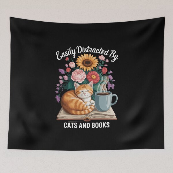 Item preview, Cats and Books Cat Lover designed and sold by FaithAbbott.