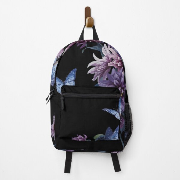 Item preview, Purple dahlias and butterflies designed and sold by uunaa.
