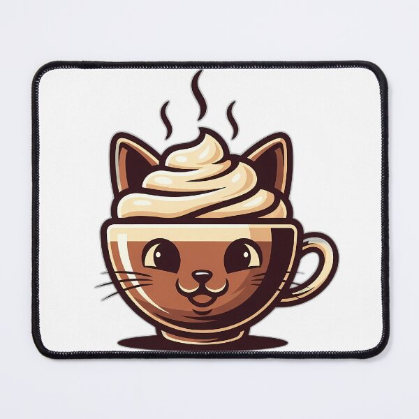Item preview, Coffee Cat Smile Mascot Cheerfu designed and sold by pumsquare.
