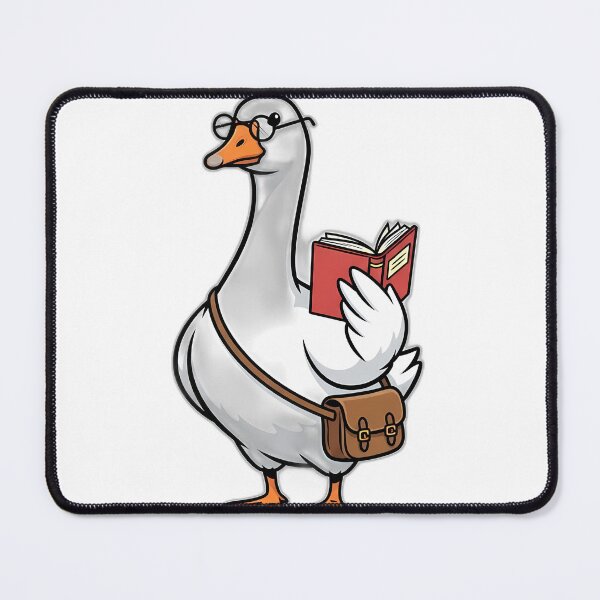 Item preview, Bookish Goose With Tiny Satchel And Book designed and sold by pumsquare.