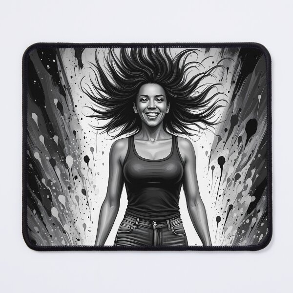 Item preview, Radiant Woman Walking Through Monochrome Splash of Light designed and sold by ArtaFutura.