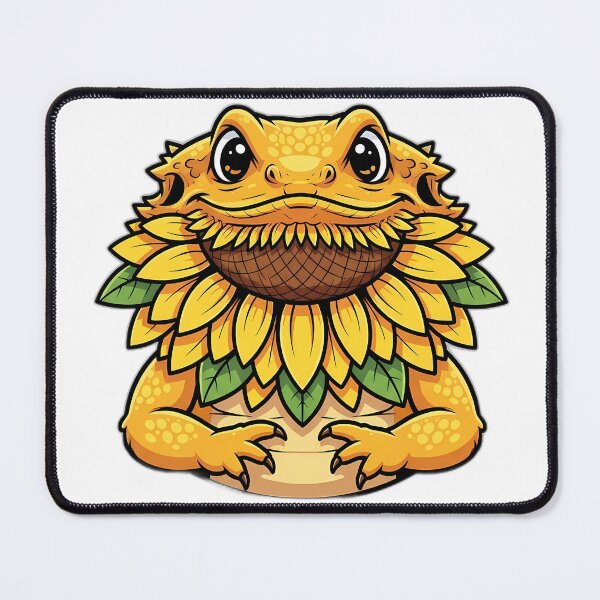 Item preview, Sunflower Beardie Mascot Cute designed and sold by pumsquare.
