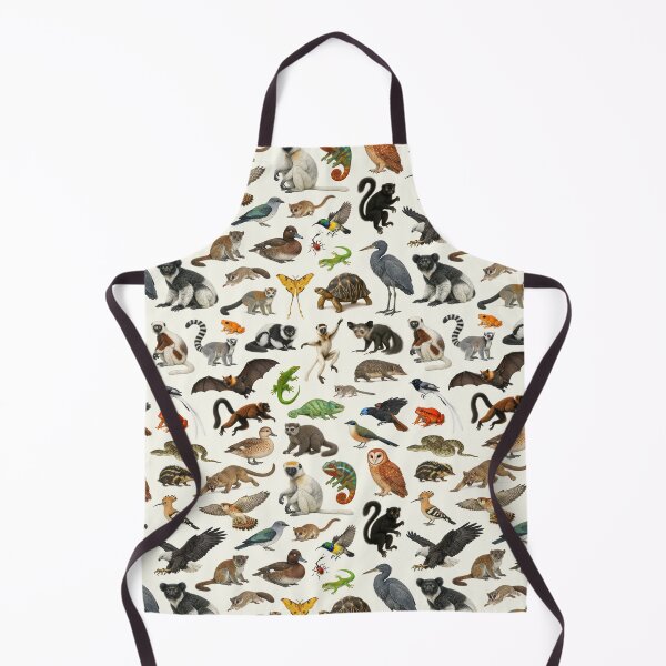 Item preview, Animals of Madagascar Retro Style Wildlife Identification Chart designed and sold by kakarikihill.