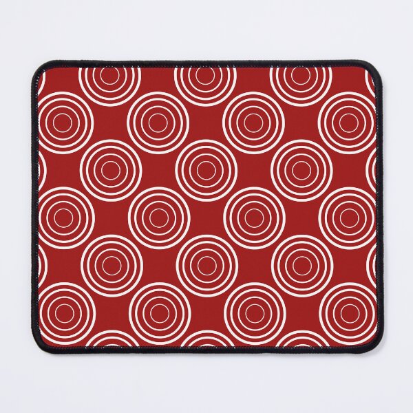 Item preview, Bold Red Concentric Circles Pattern – Retro Geometric Target Repeat Design designed and sold by Zaya_art.