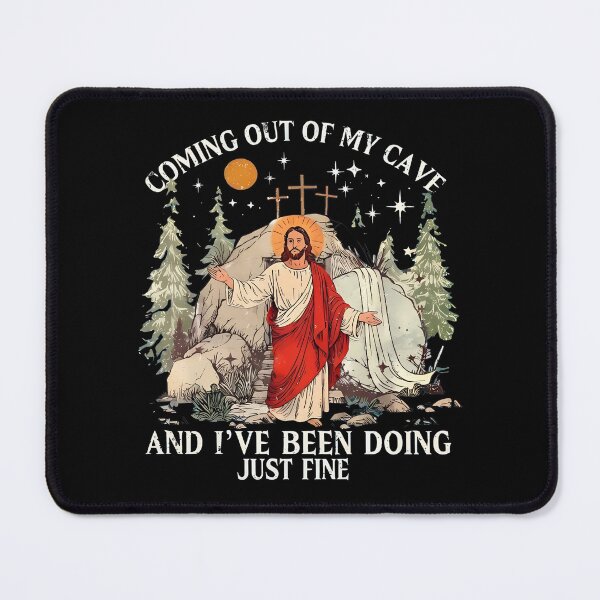 Item preview, Jesus Cave Meme Resurrection Coming Out Fine designed and sold by Dmo3HarkoArt.