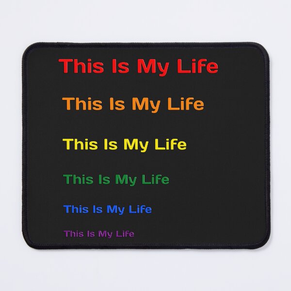 Item preview, This Is My Life – Rainbow Typography Positive Quote Design designed and sold by IrynaLineArt.
