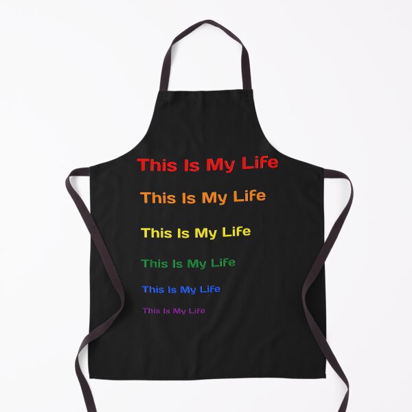 Item preview, This Is My Life – Rainbow Typography Positive Quote Design designed and sold by IrynaLineArt.