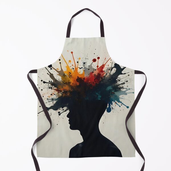 Item preview, colorful man, bust of a man with colorful explosion of the head. designed and sold by geekmania48.
