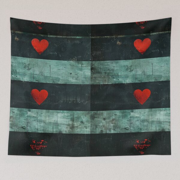 Item preview, Minimalist Heart Stripe Wall Art Neutral Abstract Love Print designed and sold by NarjaShop.