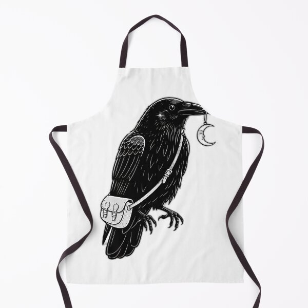 Item preview, Crow With Crescent Charm And Little Satchel designed and sold by pumsquare.