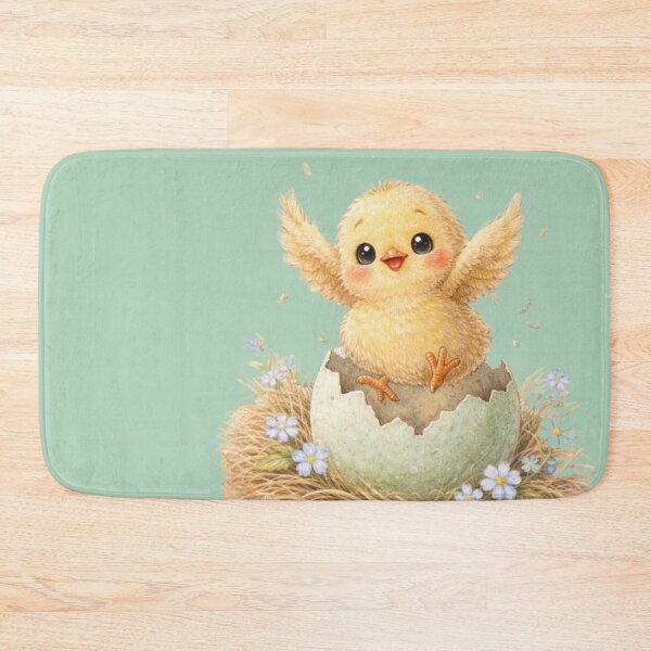 Item preview, Happy Hatching Easter Chick – Cute Baby Chick Jumping from Egg Watercolour designed and sold by inspired-works.