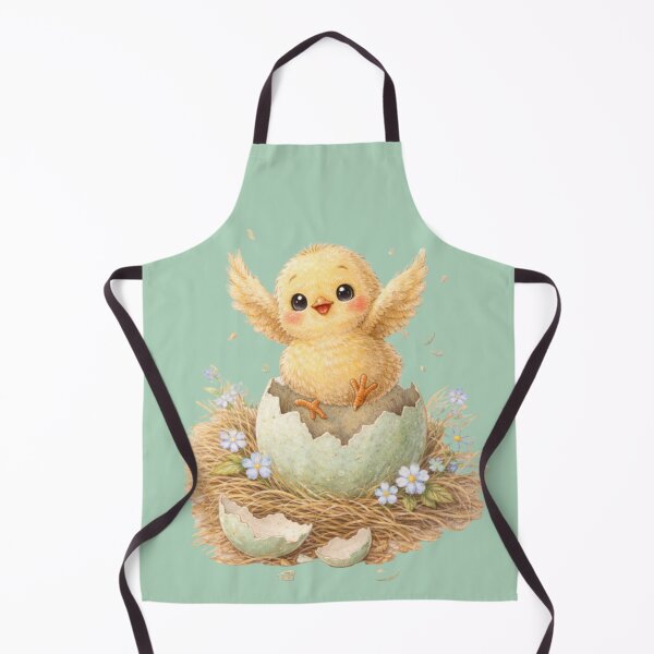 Item preview, Happy Hatching Easter Chick – Cute Baby Chick Jumping from Egg Watercolour designed and sold by inspired-works.