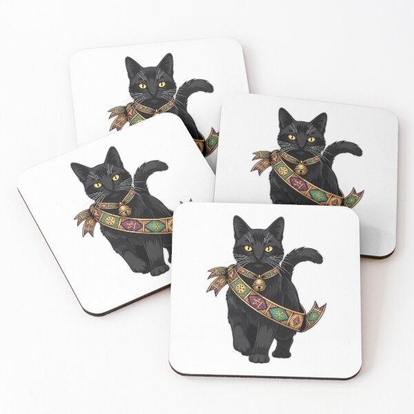 Item preview, Black Cat With Tarot Ribbon Sash And Little designed and sold by pumsquare.