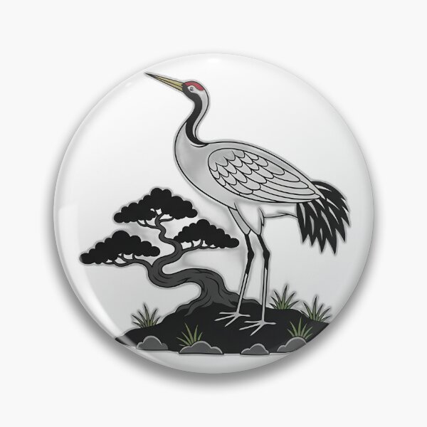 Item preview, Porcelain Crane Bonsai Seal Ele designed and sold by pumsquare.