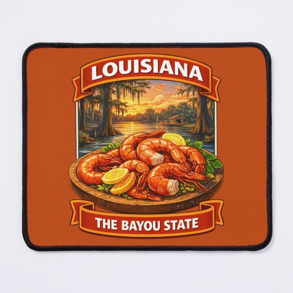 Item preview, Louisiana - The USA Shrimp Bayou State designed and sold by Myra365Art.