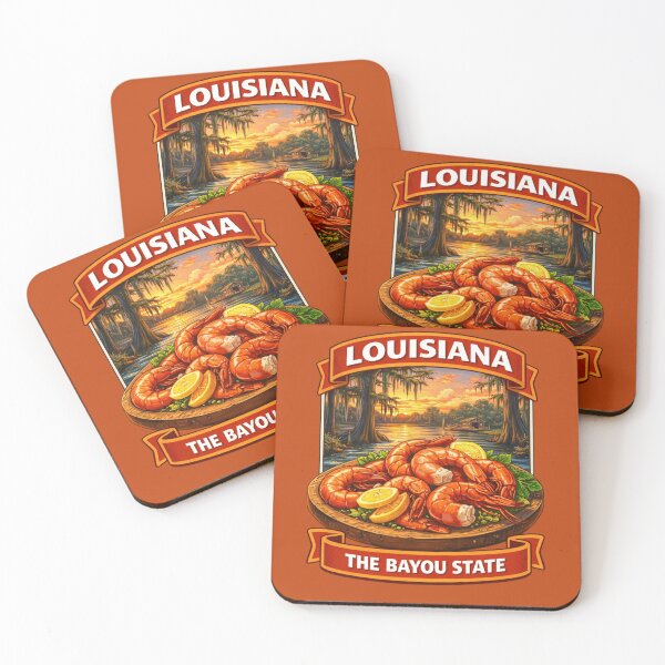 Item preview, Louisiana - The USA Shrimp Bayou State designed and sold by Myra365Art.