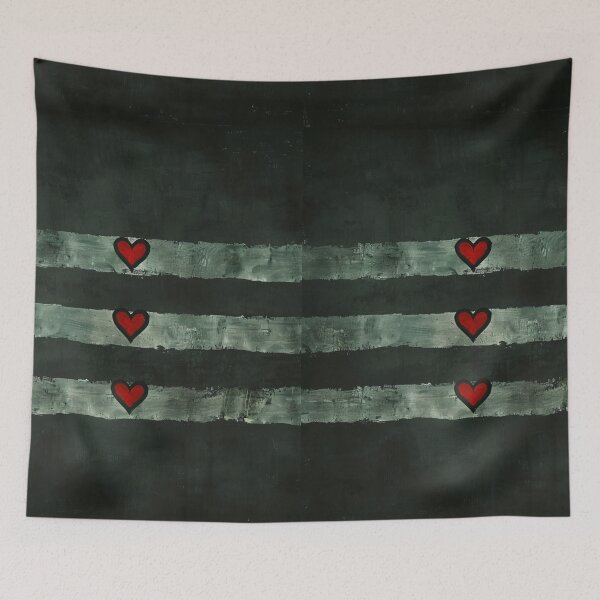 Item preview, Minimalist Heart Stripe Wall Art Neutral Abstract Love Print designed and sold by NarjaShop.
