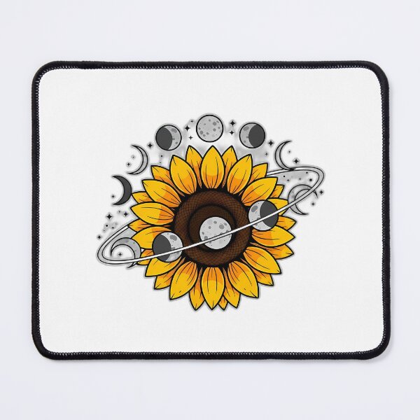 Item preview, Sunflower With Moon Phase Wreath designed and sold by pumsquare.