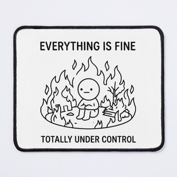 Item preview, Everything Is Fine Totally Under Control Dark Humor designed and sold by apex.vibe.