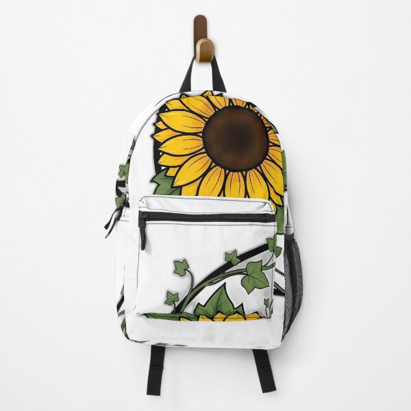 Item preview, Golden Sunflower Ivy Crescent Badge designed and sold by pumsquare.