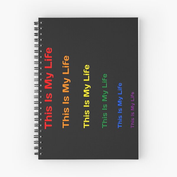 Item preview, This Is My Life – Rainbow Typography Positive Quote Design designed and sold by IrynaLineArt.