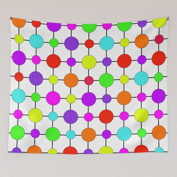 Item preview, Vibrant Retro Geometric Circles - Modern Abstract Dot Pattern designed and sold by Far Out Goods.