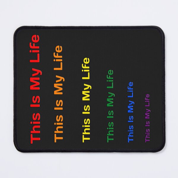 Item preview, This Is My Life – Rainbow Typography Positive Quote Design designed and sold by IrynaLineArt.