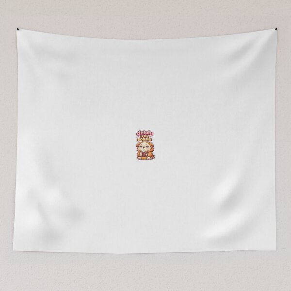 Item preview, Delulu Is The Solulu Dog Sticker – Cute Sleepy Coffee Dog Aesthetic Meme designed and sold by VNyA.
