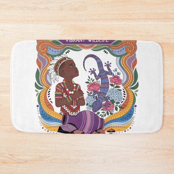 Item preview,  boy with a lizard in the style of aboriginal art designed and sold by Stellar Geometry.