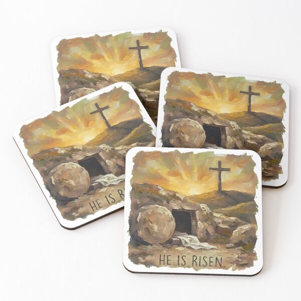 Item preview, He Is Risen Empty Tomb Oil Painting designed and sold by Dmo3HarkoArt.