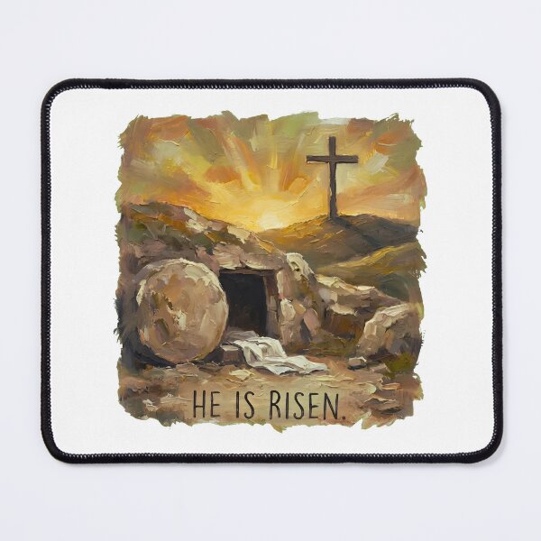 Item preview, He Is Risen Empty Tomb Oil Painting designed and sold by Dmo3HarkoArt.