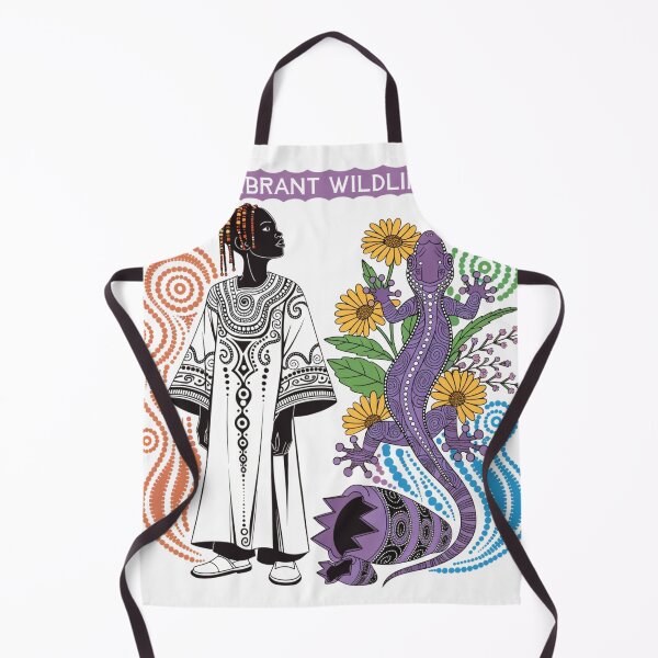 Item preview, boy with a lizard in the style of aboriginal art designed and sold by Stellar Geometry.