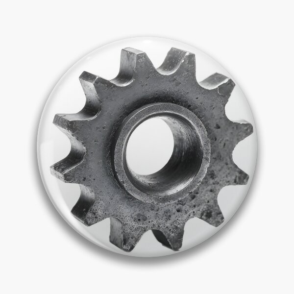 Item preview, Industrial Steel Gear Sprocket with Weathered Metal Texture Isolated on Transparent Background, Mechanical Engineering Hardware designed and sold by Niageadon.