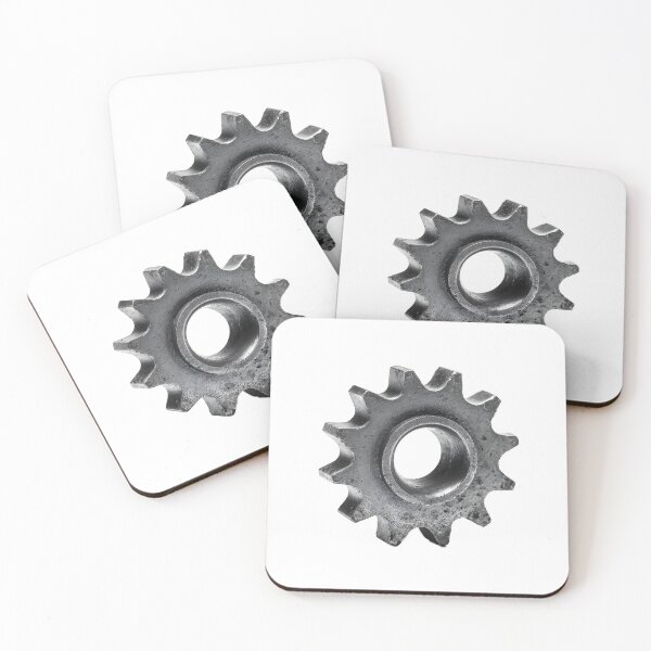 Item preview, Industrial Steel Gear Sprocket with Weathered Metal Texture Isolated on Transparent Background, Mechanical Engineering Hardware designed and sold by Niageadon.