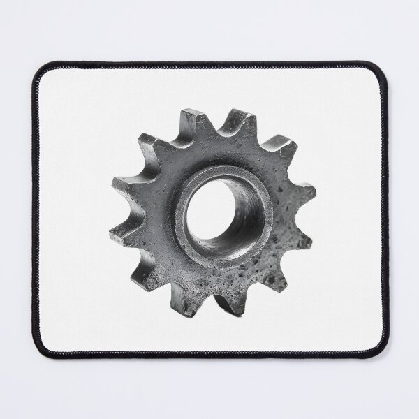 Item preview, Industrial Steel Gear Sprocket with Weathered Metal Texture Isolated on Transparent Background, Mechanical Engineering Hardware designed and sold by Niageadon.