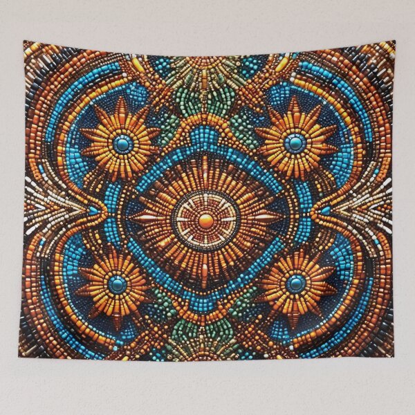 Item preview, Golden Sun Mandala: Intricate Dot Art Geometry designed and sold by Serene Strokes Art.