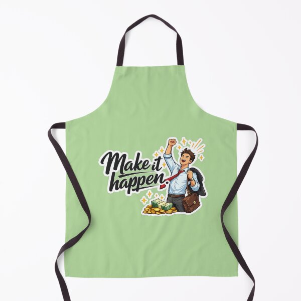 Item preview, Make It Happen Motivational Success Sticker – Hustle & Achievement Design designed and sold by Trigart-art.