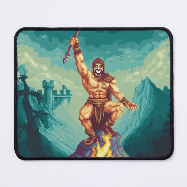 Item preview, Pixel Barbarian Quest – Retro Fantasy Brawler Artwork designed and sold by Pixel8Prints.