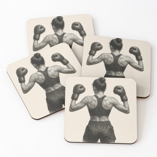 Item preview, Silent Strength – Powerful Female Boxer designed and sold by Catfcreations.